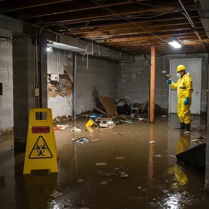 Flooded Basement Electrical Hazard in Park Ridge, IL Property